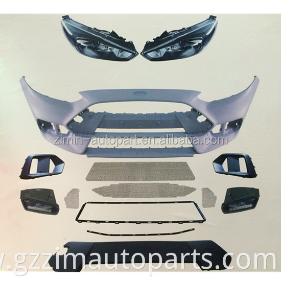 ABS Plastic Body kit & Head Lamp & Grille Used For Focus RS 2015